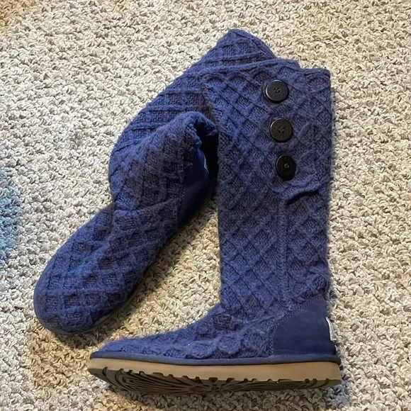 UGG purple knit Australian Cardy lattice - Picture 2 of 4